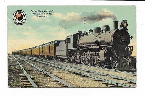 Vintage 1911 Postcard North Coast Limited Northern Pacific Railroad