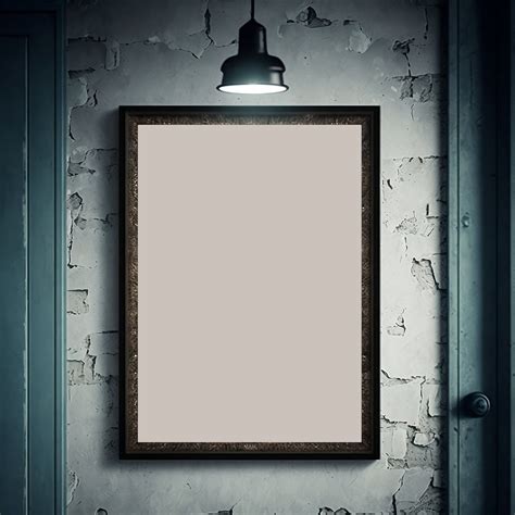 Creepy Frame Mockup Design For Your Horror Posters Display On Online