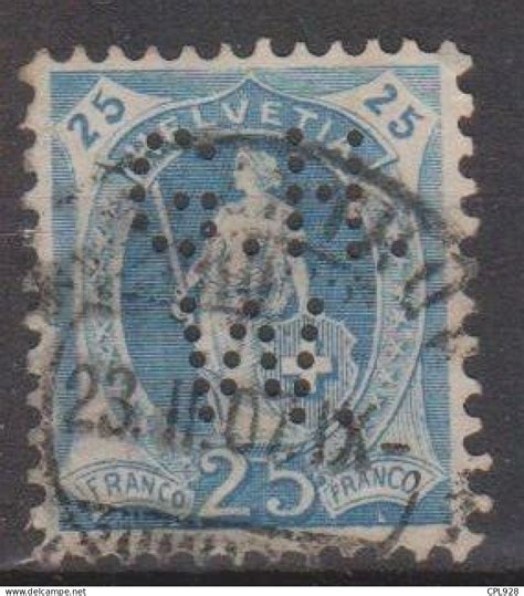 1882 1906 Wappen Stehende Helvetia UPU Suisse N 107 Type II