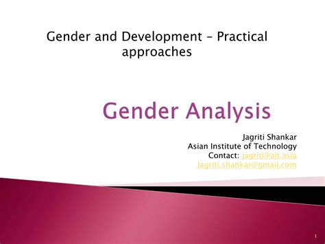 Gender Analysis Ppt