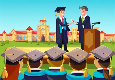 Best Graduation Crowd Illustrations, Royalty-Free Vector Graphics ...