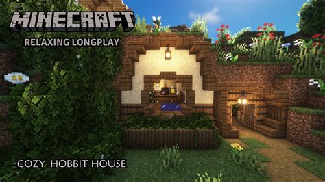 Minecraft Relaxing Longplay Building A Cozy Hobbit House No