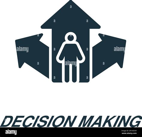 Decision Making Icon Monochrome Simple Sign From Critical Thinking