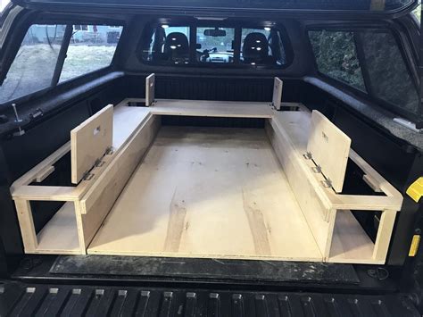 Show Us Your Truck Bed Sleeping Platformdrawerstorage Systems Truck