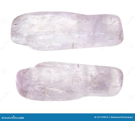 Kunzite Spodumene Crystal Clear Lilac Pink Color Specimen Stock