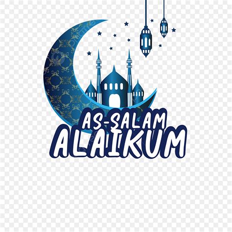 As Salam Alaikum Greeting With Blue Mosque Creative Islamic Greeting