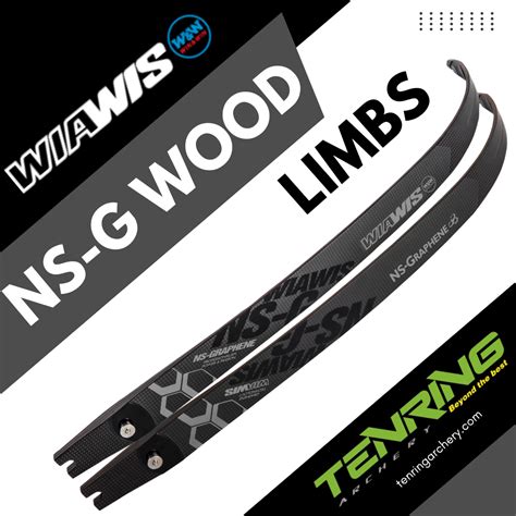 WIN WIN WIAWIS NS G WOOD CORE RECURVE LIMBS TENRING ARCHERY