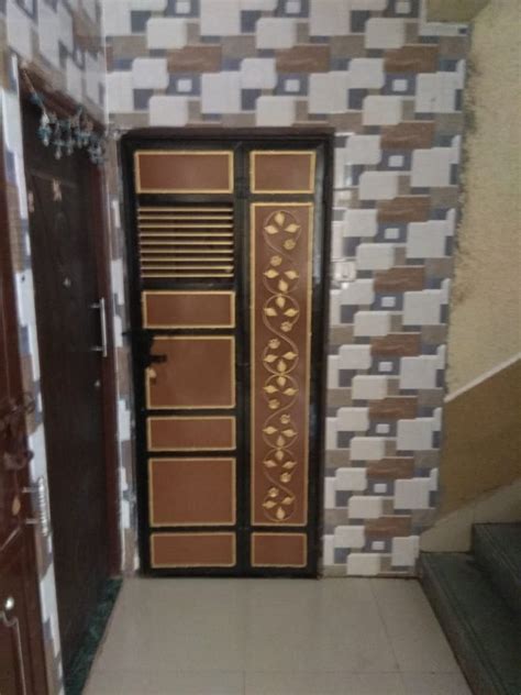 Brown Paint Coated Mild Steel Single Door For Residential Thickness