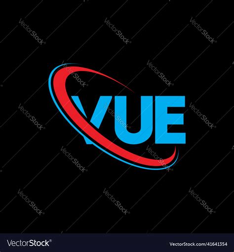 Vue logo letter letter logo design Royalty Free Vector Image