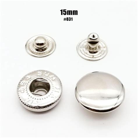 Metal Press Stud Snap Button Popper Fastener For Leather Clothes Jacket