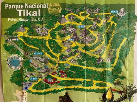 Tikal National Park Map