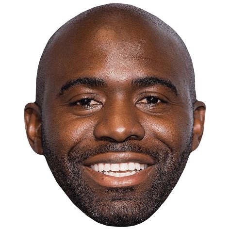 Fabrice Muamba Smile Celebrity Mask Flat Card Face Fancy Dress Mask