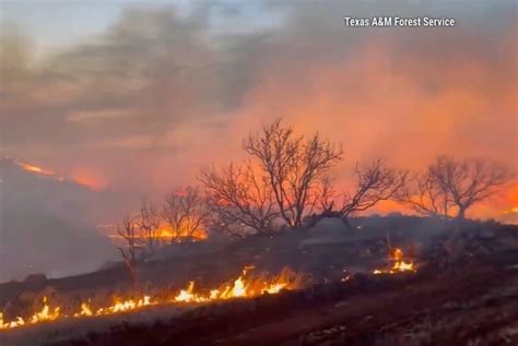 Texas Firefighters Battling Massive Panhandle Wildfires Including Second Largest In States