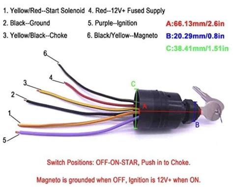 Ignition Switch Johnson Wiring Color Codes