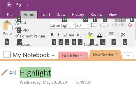 Keyboard Shortcuts For Microsoft OneNote WebNots