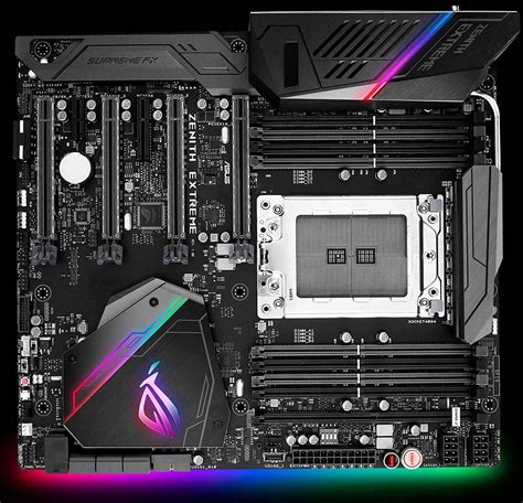 Asus Zenith Extreme X399 Motherboard For Amds Threadripper Revealed At