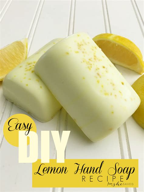 Easy Diy Homemade Lemon Hand Soap Recipe Shesaved®