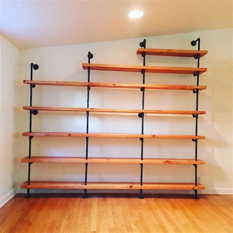 Black Steel Pipe Shelving - Etsy