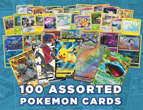 100 Pokemon Cards Bundle With Guaranteed Ultra Rare GXEXV Etsy