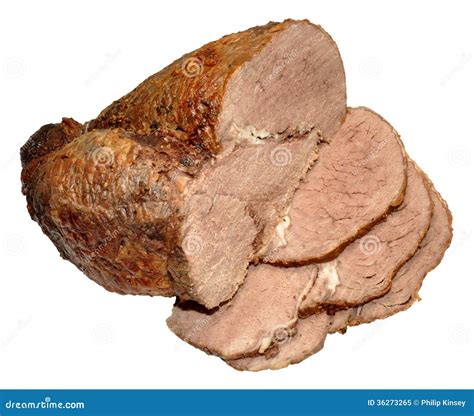 Carved Roast Beef Stock Image Image Of Meal Isolated 36273265