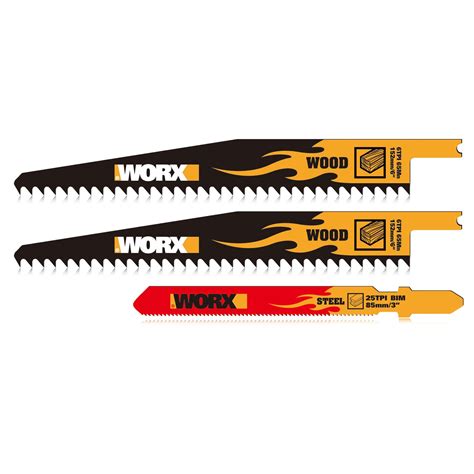 Worx 3 Pack Quiksaw Replacement Blade Kit For Wg890 891