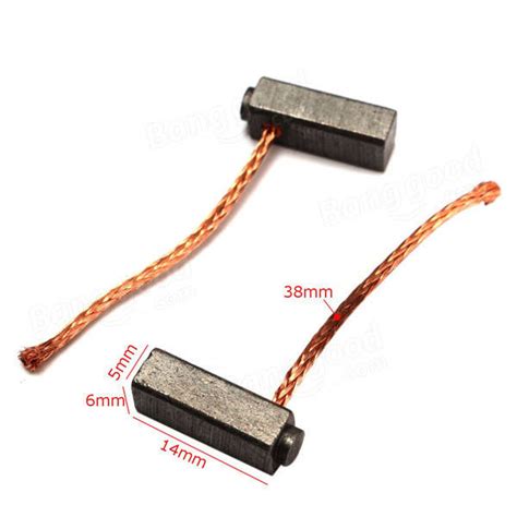 10pcs 5mm X 6mm X 14mm Carbon Brushes Motor Brush For Generic Electric Motor Sale