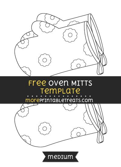 Oven Mitts Template – Medium
