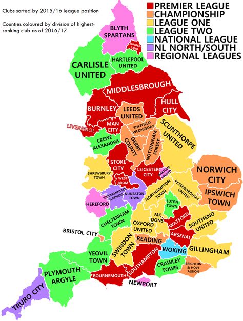 English Premier League Football Clubs Map 21/22 | ubicaciondepersonas ...