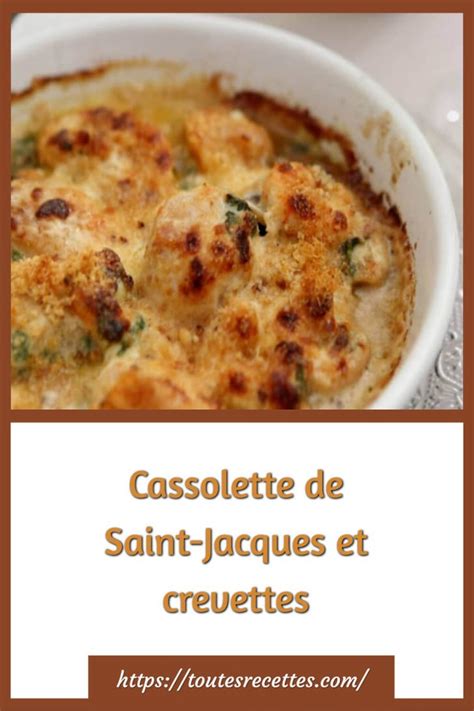 Cassolette De Saint Jacques Et Crevettes Toutes Recettes