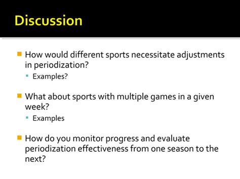 Chapter Planning Of Competitions And Periodization