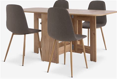 Alling L Table Oak Bistrup Chairs Olive Oak Jysk