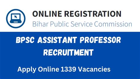 Bpsc Assistant Professor Recruitment Apply Online For Vacancies