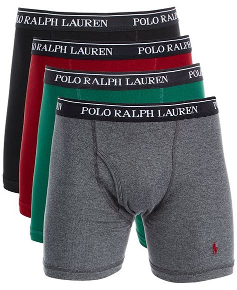 Polo Ralph Lauren Men S Classic Fit Knit Cotton Boxer Briefs 3 1 Bonus Pack And Reviews