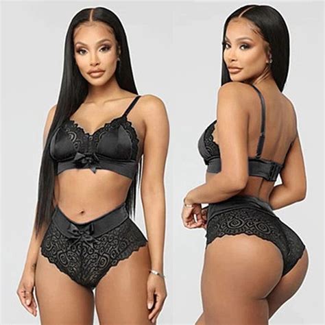 2021 Summer Sexy Seamless Lingerie Sets Women Lace Bowknot Etsy