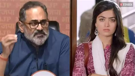 Rashmika Mandanna Reacts To Her Deepfake Video Union Minister Rajeev