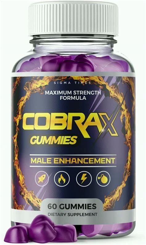 Cobrax Gummies Male Enhancement For Men 60 Count