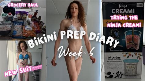 NPC Bikini Prep Vlog Week 6 Show Suit Updates Ninja Creami