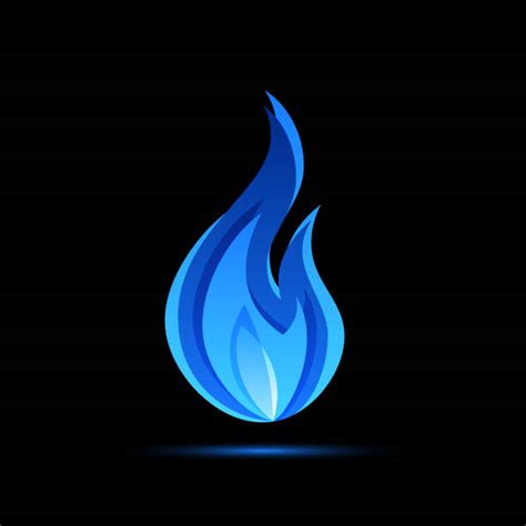 580+ Blue Flame Logo Backgrounds Stock Illustrations, Royalty-Free ...