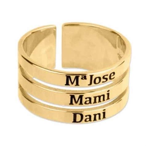 ANILLO PERSONALIZADO NOMBRES ORO Joyería Andrés