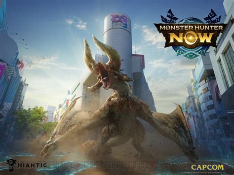 『モンハンnow』ディアブロスがshibuya109の前で咆哮をあげる新ビジュアルがすごい【monster Hunter Now】 電撃オンライン