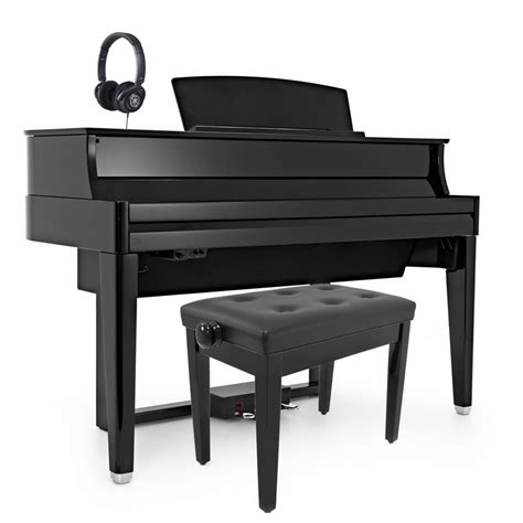 Yamaha N1X AvantGrand Hybrid Digital Piano Package Polished Ebony At