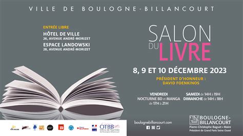 Salon du livre de Boulogne Billancourt 10 décembre 2023 14h 18h