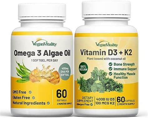 Vegan Vitality Health Booster Bundle Vegan D3 K2 And