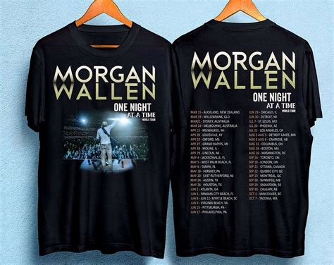 Morgan Wallen Tour T Shirt Morgan Wallen One Night At A Time Tour