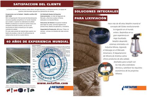 Pdf Satisfaccion Del Cliente Soluciones · Riego Localizado Netafim