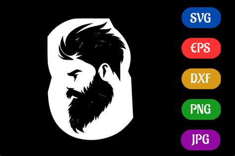 Beard Quality Dxf Icon Cricut Graphic By Creative Oasis · Creative Fabrica