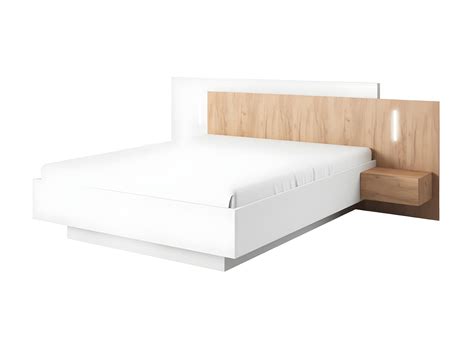 Letto Con Comodini Cassetti X Cm Con Led Bianchi E Naturali