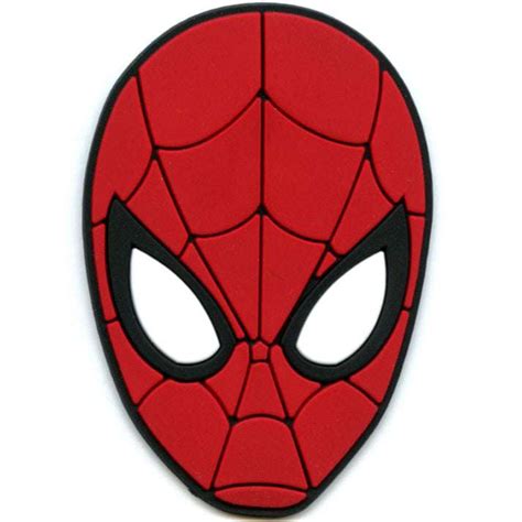 Marvel Spider Man Face Logo Embroidered Iron On PVC Patch ...