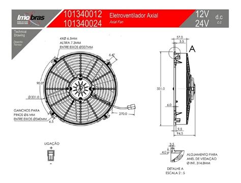 Motor Eletroventilador Axial Imobras Polegadas Mm V Soprante Va