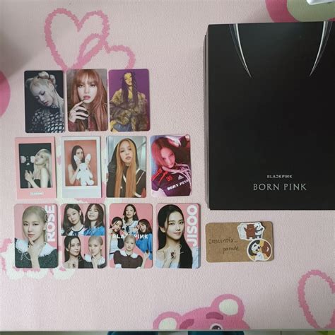 BLACKPINK BORN PINK PHOTOCARD UNSEALED ALBUM LIGHTSTICK POB OREO